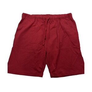 NWA Global Red Athletic Drawstring Basketball Shorts Mens Size L